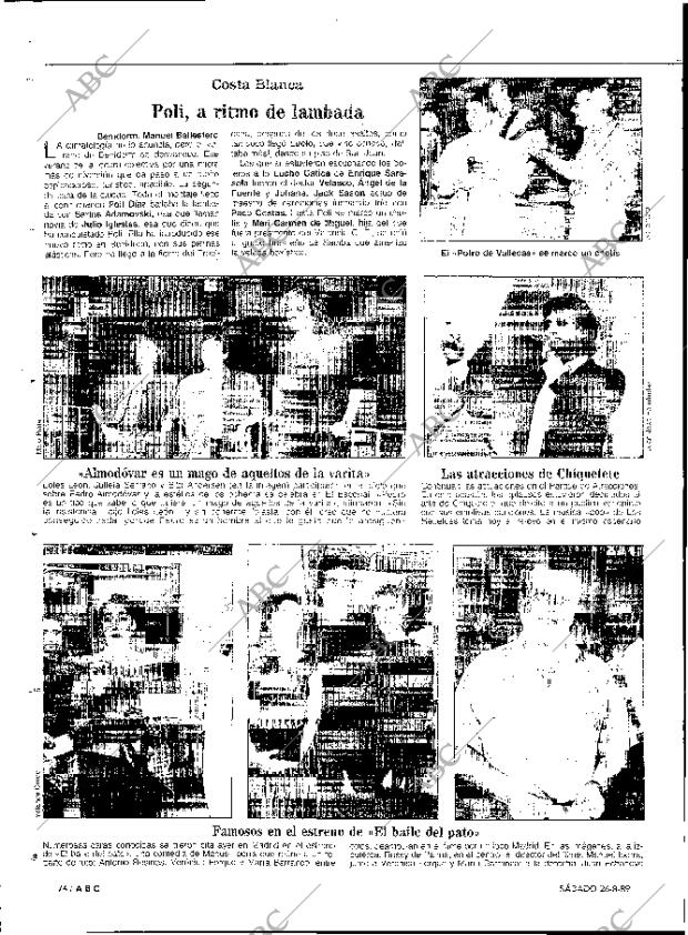 ABC MADRID 26-08-1989 página 74