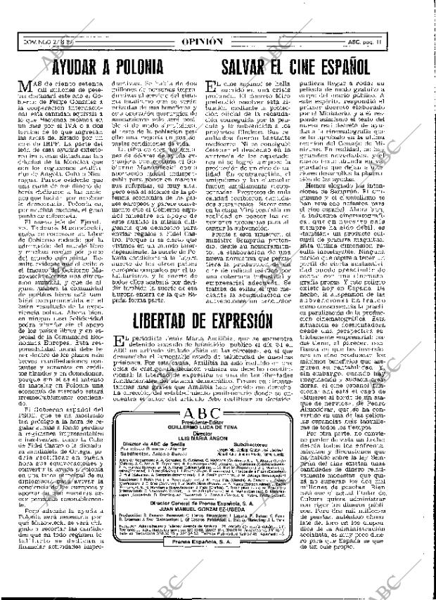 ABC MADRID 27-08-1989 página 11