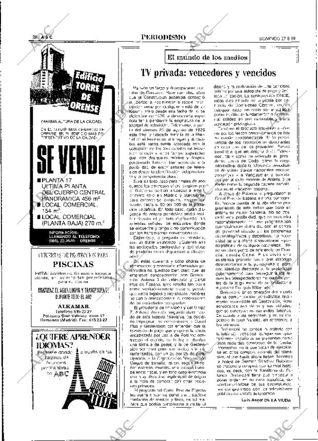 ABC MADRID 27-08-1989 página 28