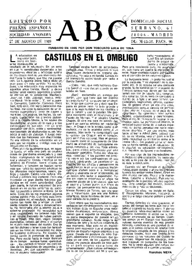 ABC MADRID 27-08-1989 página 3
