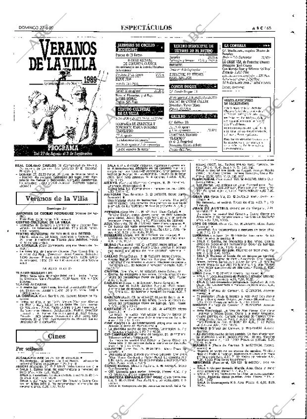 ABC MADRID 27-08-1989 página 65