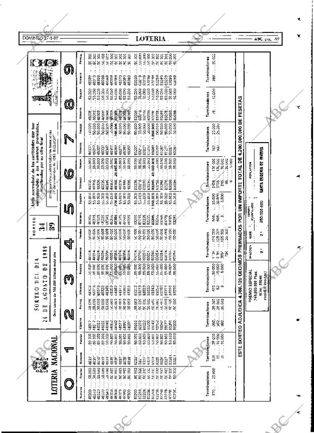 ABC MADRID 27-08-1989 página 69