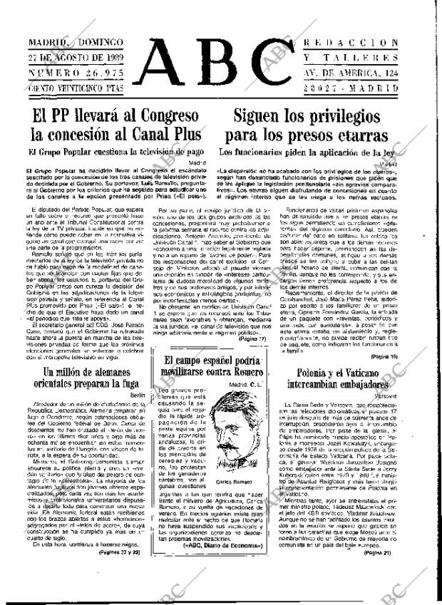 ABC MADRID 27-08-1989 página 9