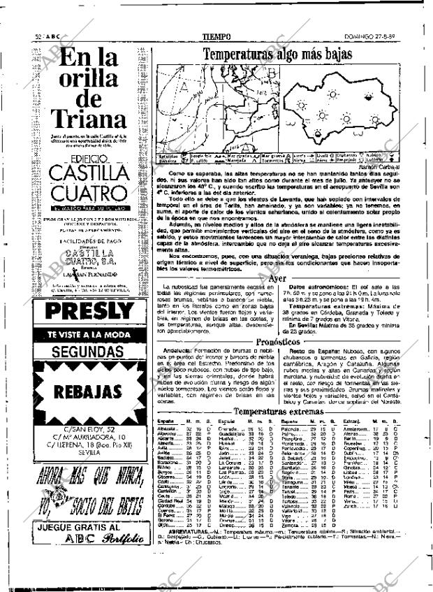 ABC SEVILLA 27-08-1989 página 52