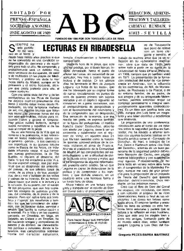 ABC SEVILLA 29-08-1989 página 3