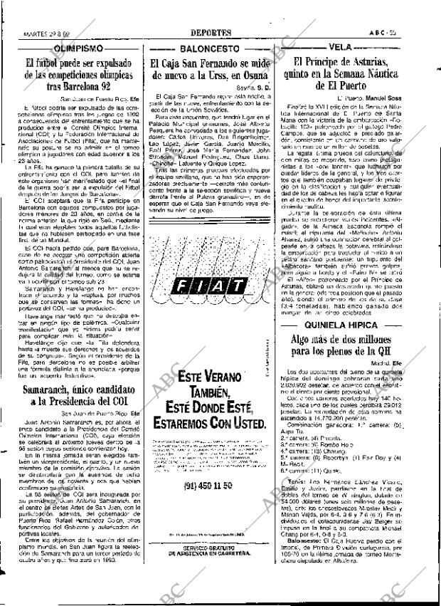 ABC SEVILLA 29-08-1989 página 55
