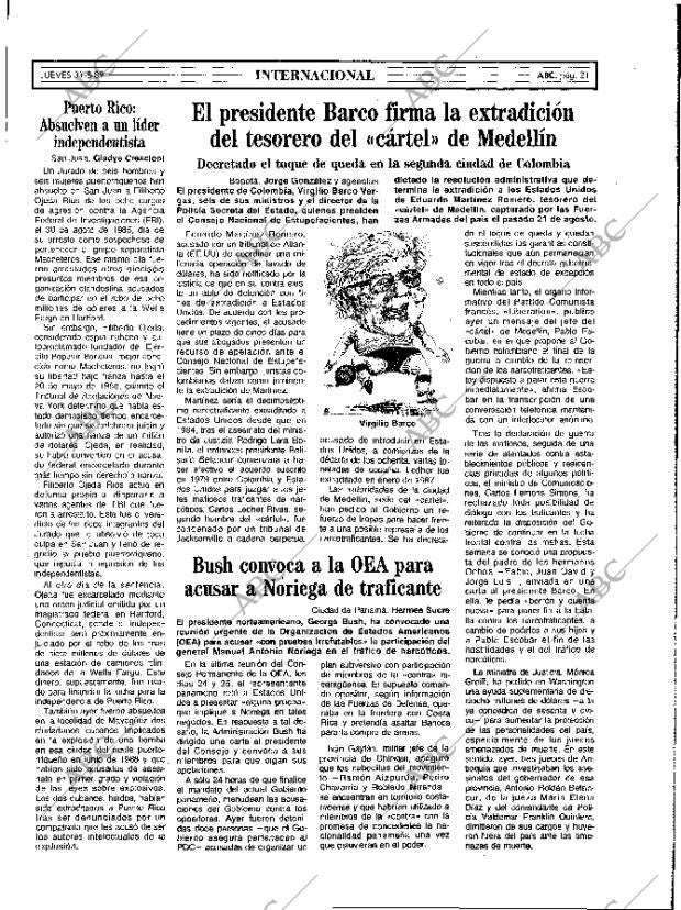 ABC MADRID 31-08-1989 página 21