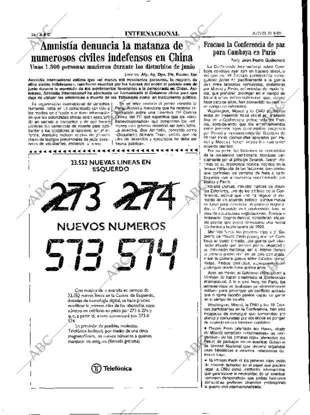 ABC MADRID 31-08-1989 página 24