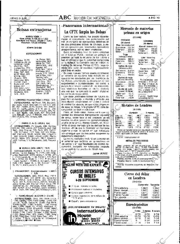 ABC MADRID 31-08-1989 página 43