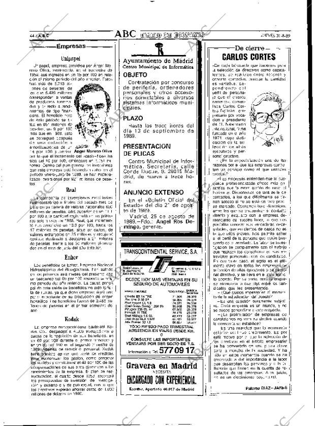 ABC MADRID 31-08-1989 página 44