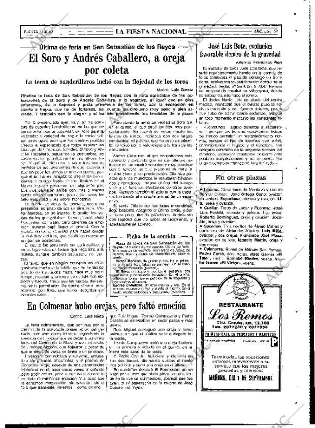 ABC MADRID 31-08-1989 página 59