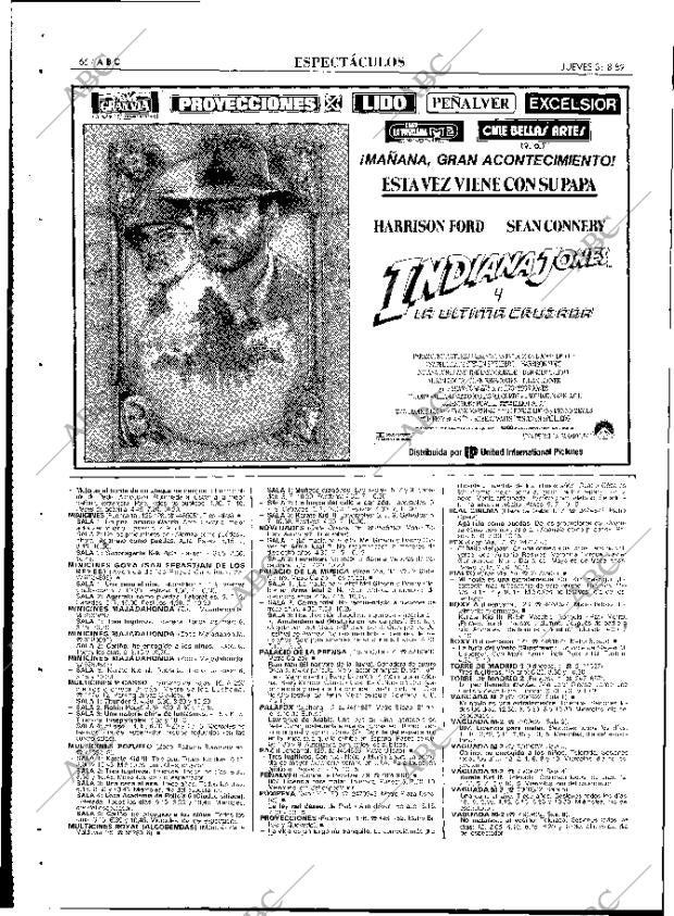 ABC MADRID 31-08-1989 página 66