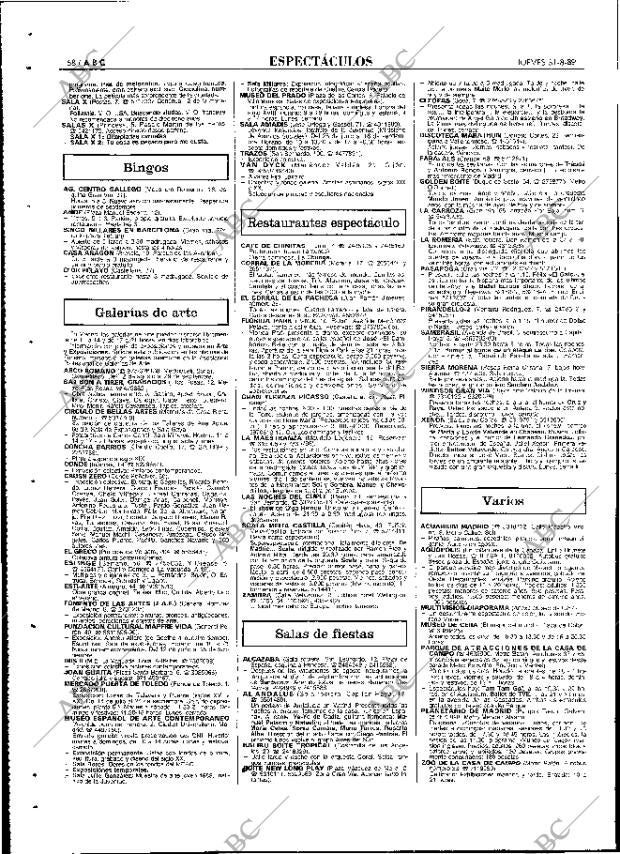 ABC MADRID 31-08-1989 página 68