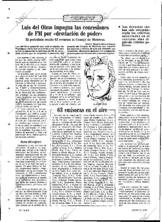 ABC MADRID 31-08-1989 página 92