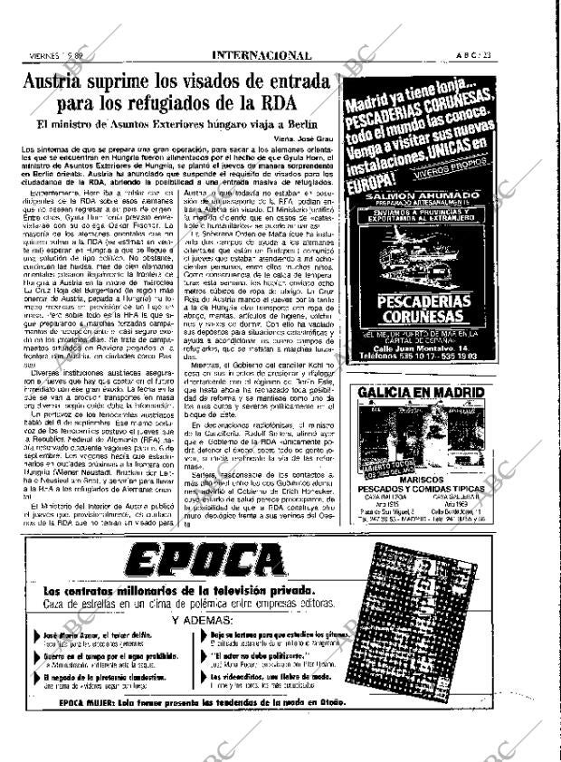 ABC MADRID 01-09-1989 página 23