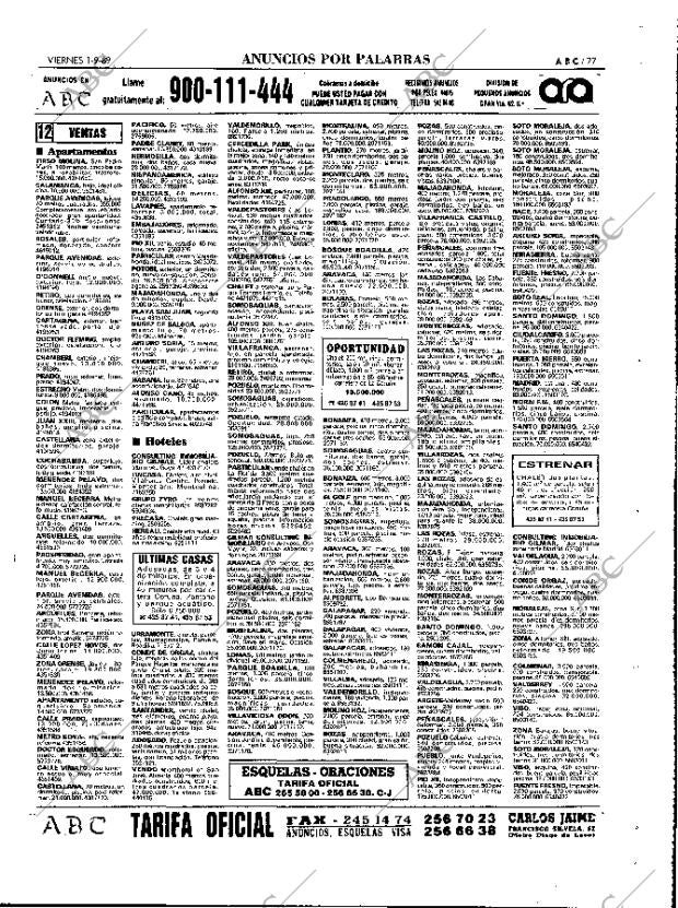 ABC MADRID 01-09-1989 página 77