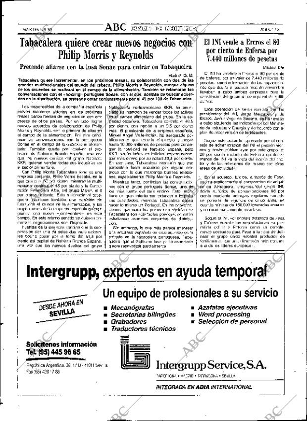 ABC SEVILLA 05-09-1989 página 45