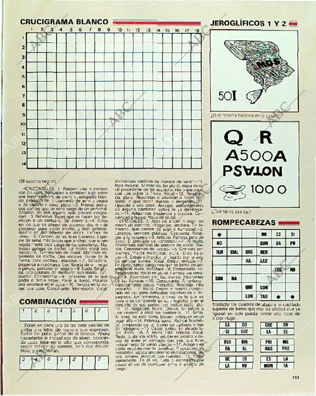 BLANCO Y NEGRO MADRID 10-09-1989 página 111