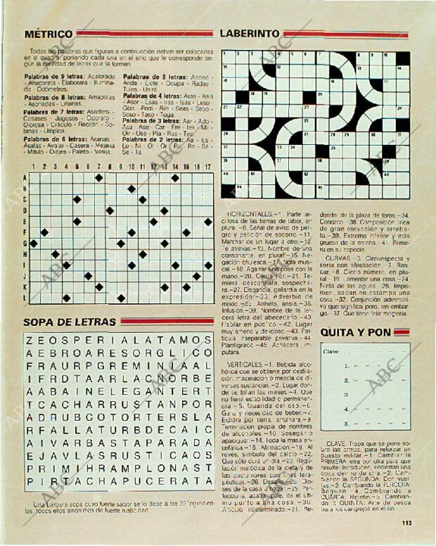 BLANCO Y NEGRO MADRID 10-09-1989 página 113