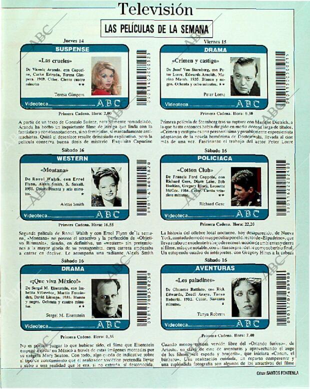 BLANCO Y NEGRO MADRID 10-09-1989 página 125