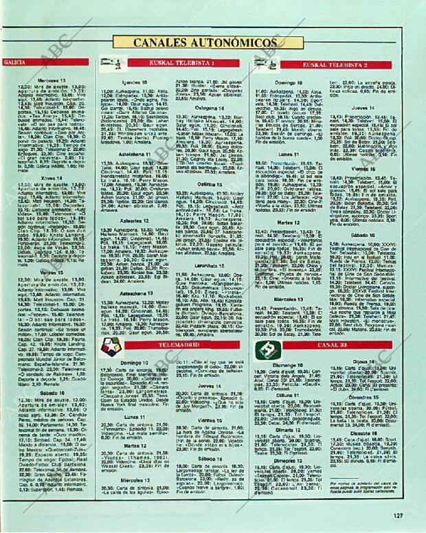 BLANCO Y NEGRO MADRID 10-09-1989 página 127