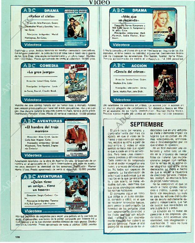 BLANCO Y NEGRO MADRID 10-09-1989 página 128