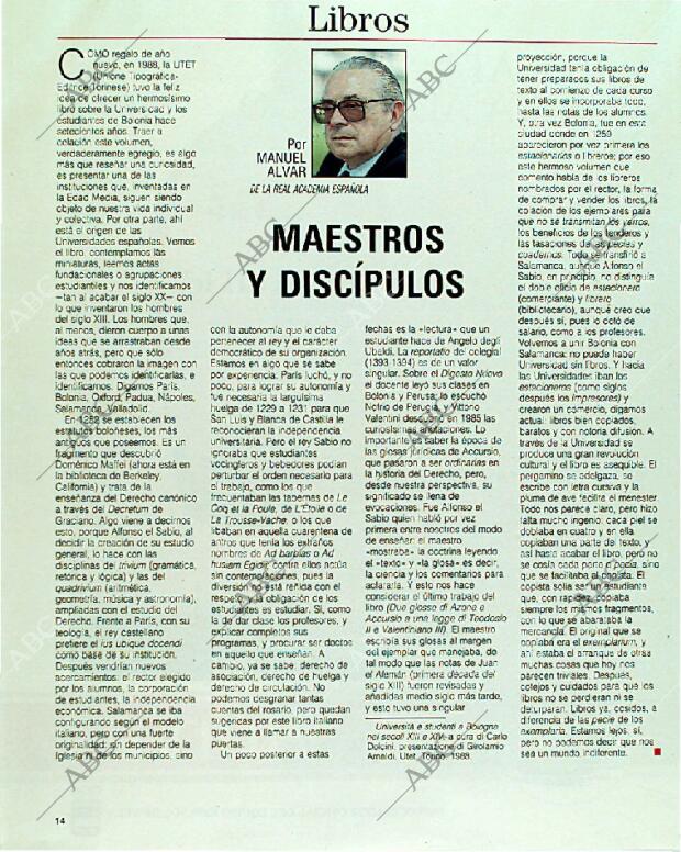 BLANCO Y NEGRO MADRID 10-09-1989 página 14