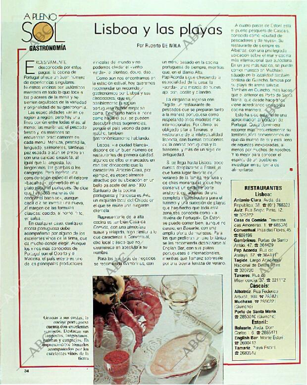 BLANCO Y NEGRO MADRID 10-09-1989 página 34