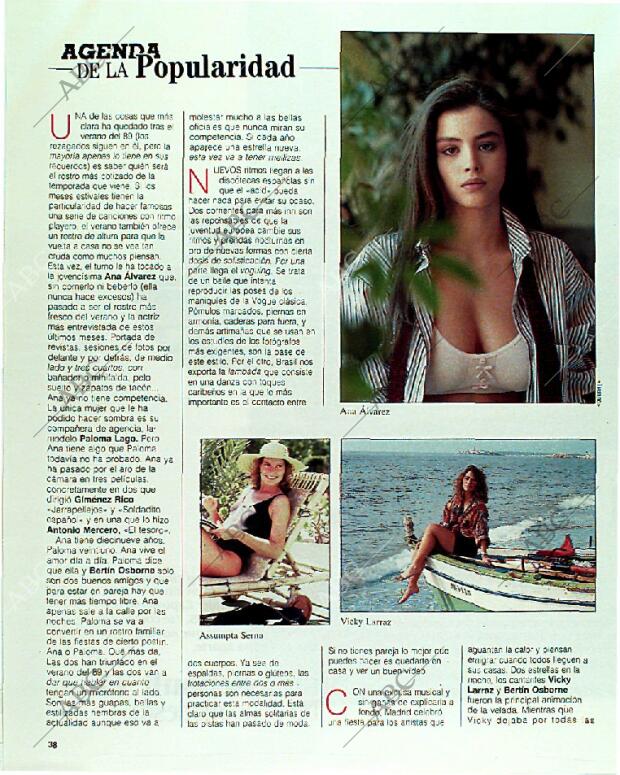 BLANCO Y NEGRO MADRID 10-09-1989 página 38