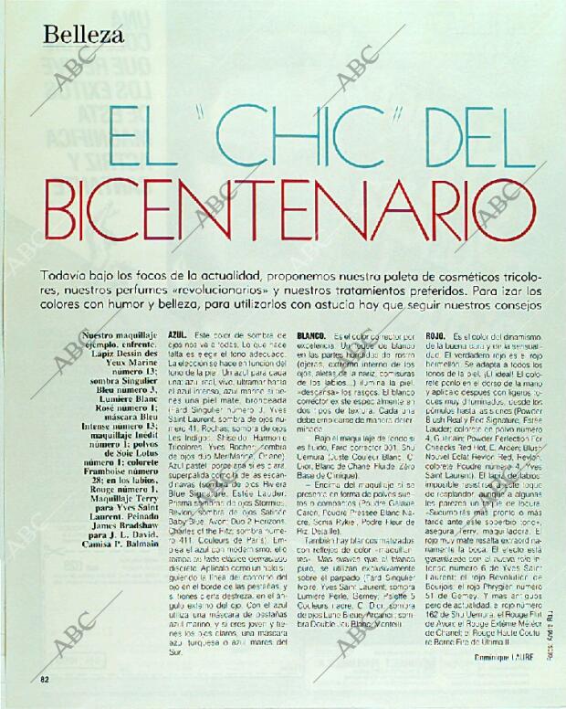 BLANCO Y NEGRO MADRID 10-09-1989 página 82