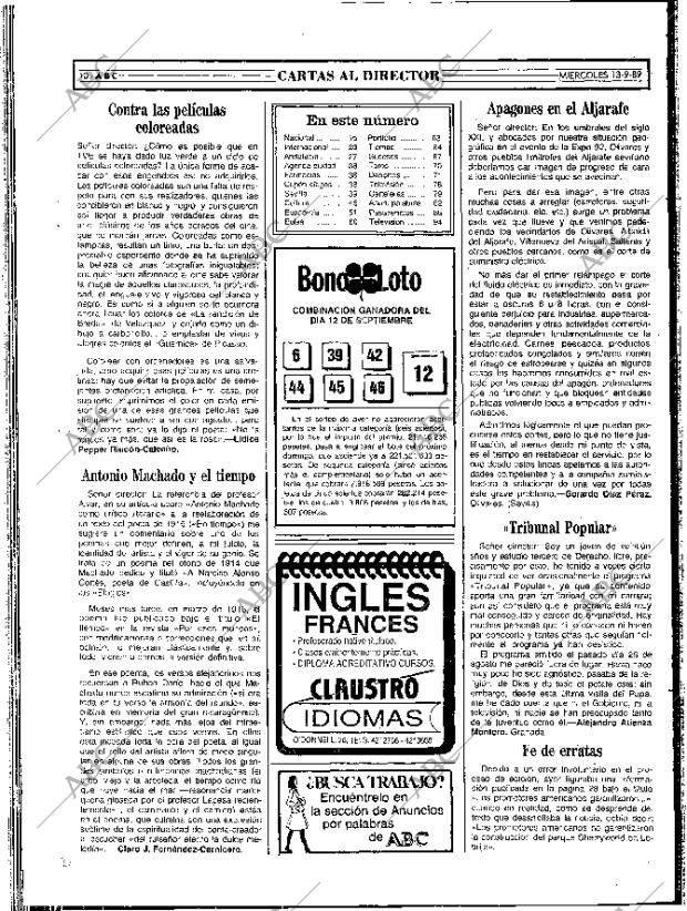 ABC SEVILLA 13-09-1989 página 10