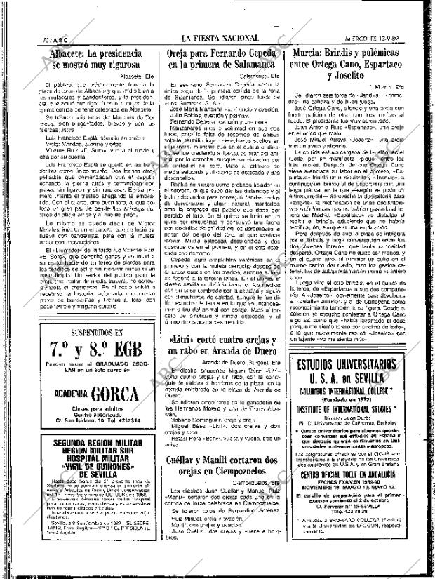 ABC SEVILLA 13-09-1989 página 70