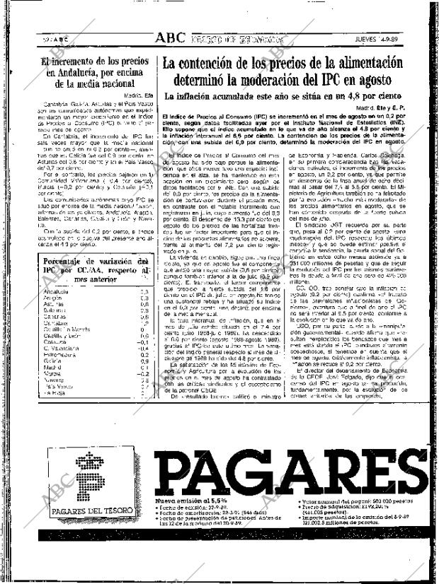 ABC SEVILLA 14-09-1989 página 52