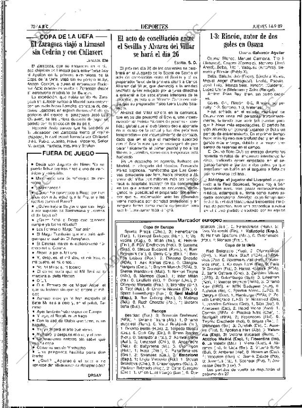ABC SEVILLA 14-09-1989 página 70