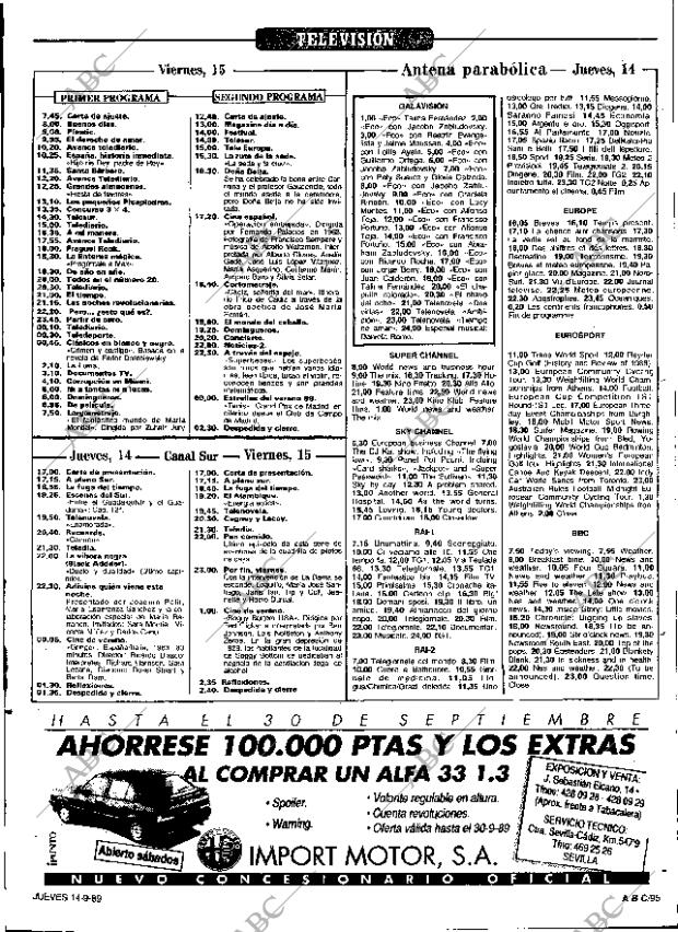 ABC SEVILLA 14-09-1989 página 95