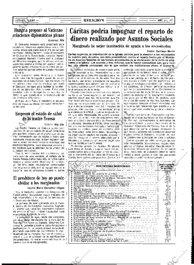 ABC MADRID 15-09-1989 página 67