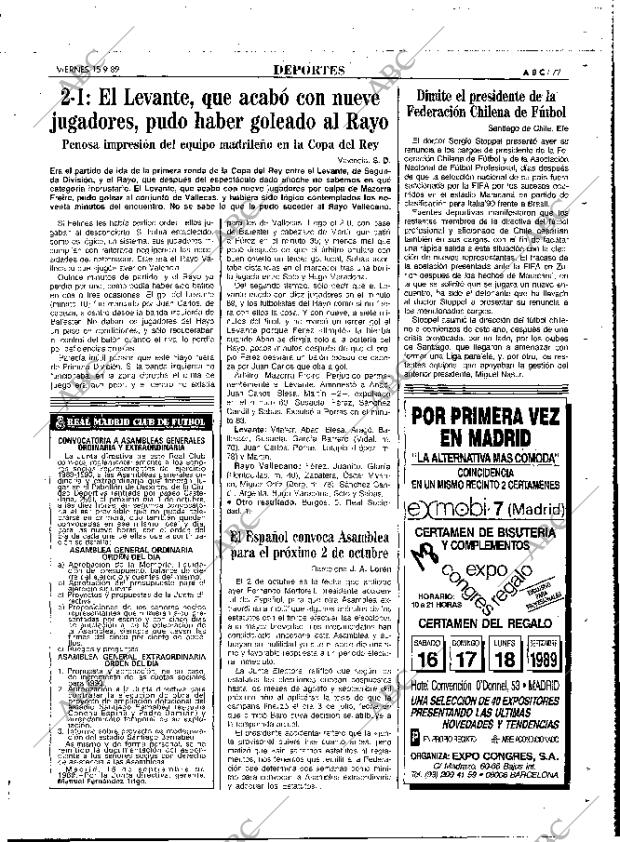 ABC MADRID 15-09-1989 página 77