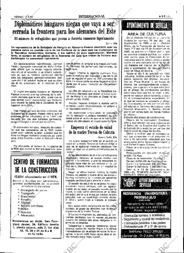 ABC SEVILLA 15-09-1989 página 25