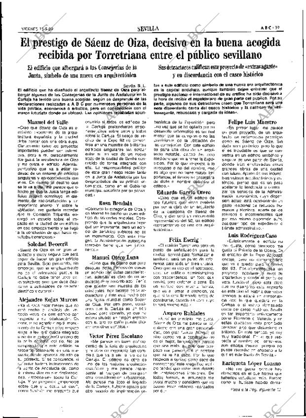 ABC SEVILLA 15-09-1989 página 39