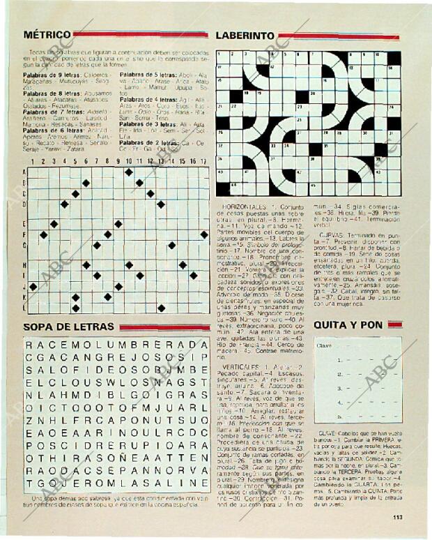 BLANCO Y NEGRO MADRID 17-09-1989 página 113