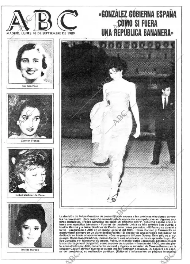 ABC MADRID 18-09-1989 página 1