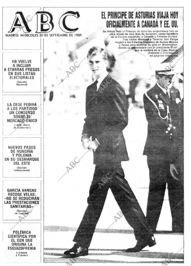 ABC MADRID 20-09-1989 página 1