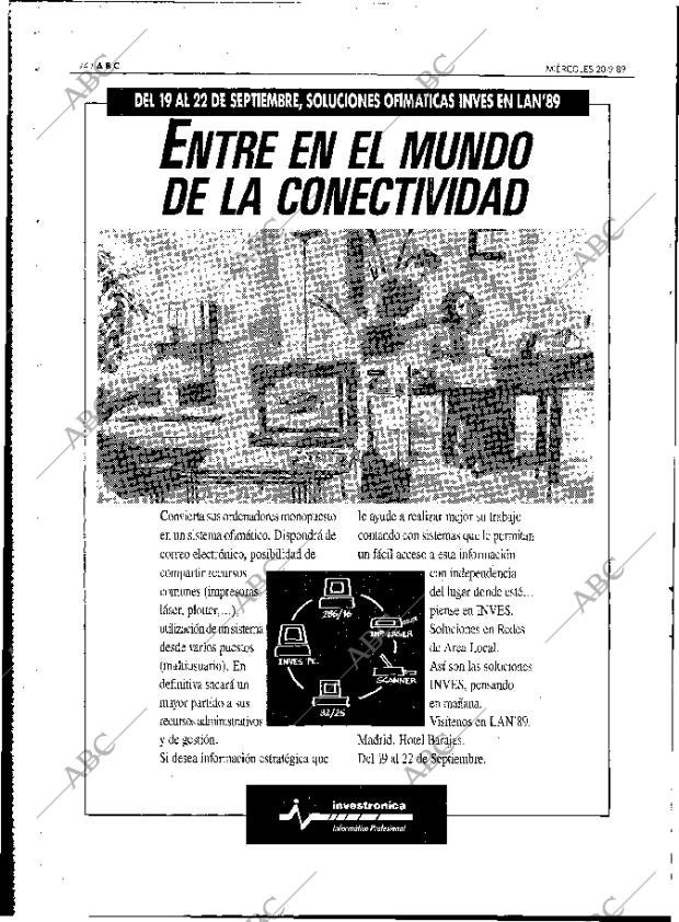 ABC MADRID 20-09-1989 página 74