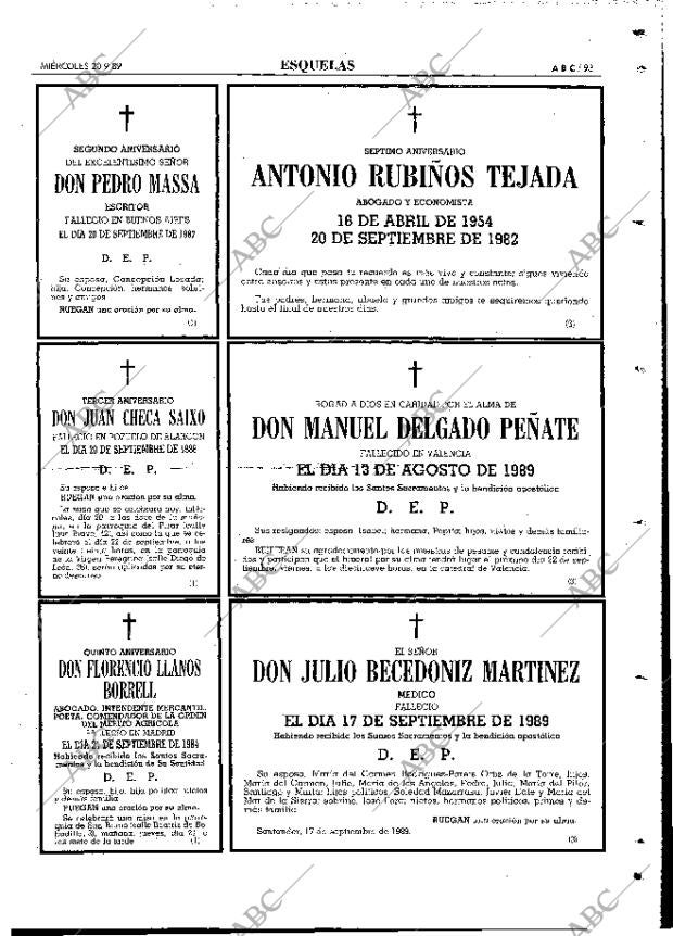ABC MADRID 20-09-1989 página 93