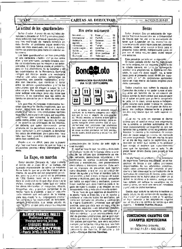 ABC SEVILLA 20-09-1989 página 10
