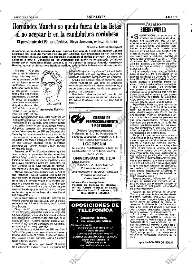 ABC SEVILLA 20-09-1989 página 29