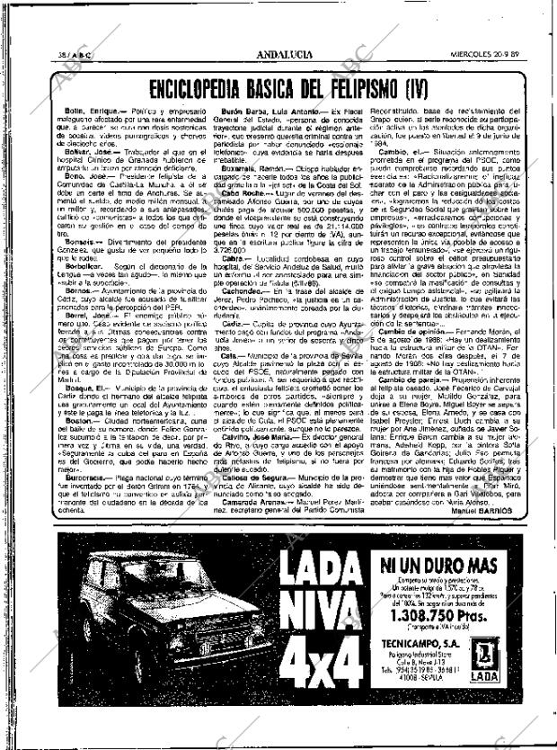 ABC SEVILLA 20-09-1989 página 38
