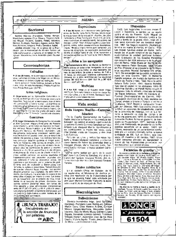 ABC SEVILLA 20-09-1989 página 40