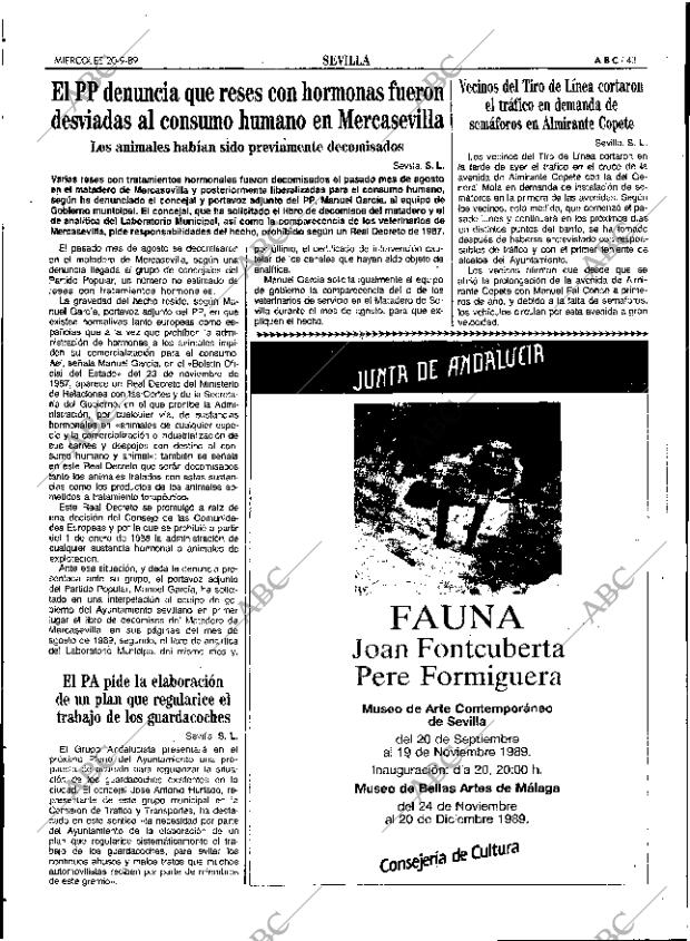ABC SEVILLA 20-09-1989 página 43