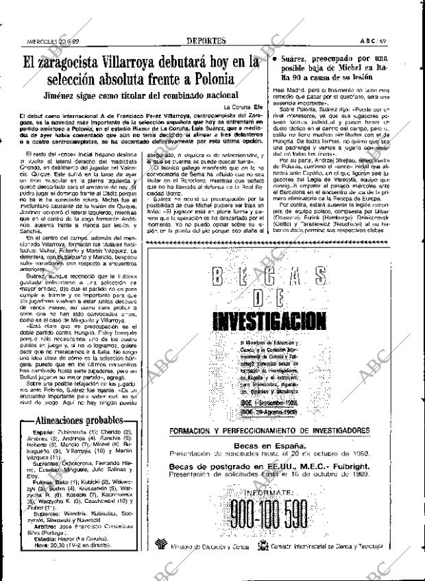 ABC SEVILLA 20-09-1989 página 69